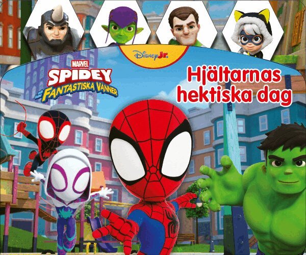 Marvel Spidey Fantastiska vänner. Hjältarnas hektiska dag, Kartonnage