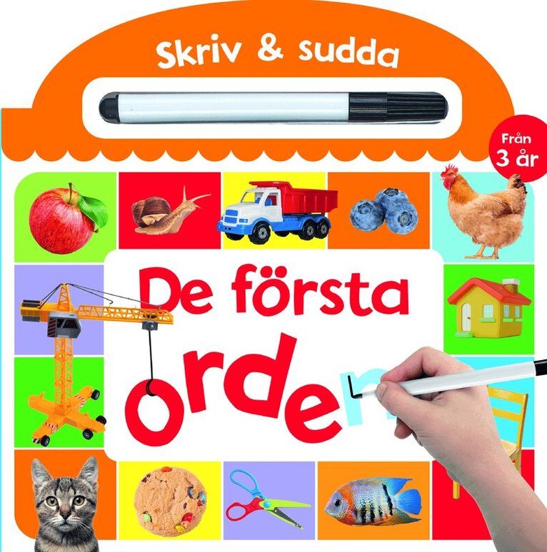 Skriv & sudda - De första orden, Kartonnage