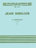 Jean Sibelius: 13 Pieces Op. 76, No. 2 - Etude Piano Sheet Music Classical Solo Piano Work from 1911 Authentic Sibelius Piano Repertoire Score for Int, Häftad