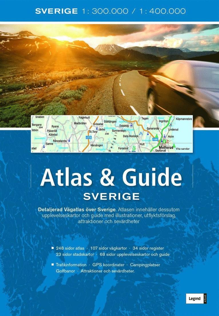 Sverige atlas & guide 2012, Häftad