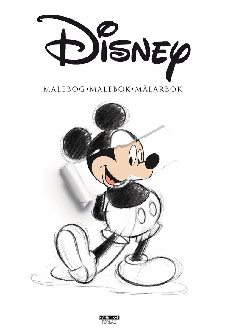 Disney malebog - malebok - målarbok, Häftad