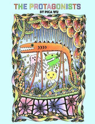 Pica Wu, Global Doodle Gems - The Protagonists: Adult coloring book with creatures, Häftad