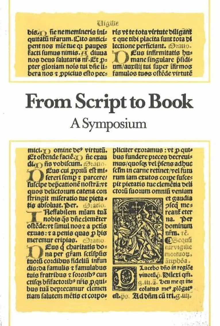 Hans Bekker-Nielsen, Marianne Borch, Bengt Algot Sorensen - From Script to Book, Häftad. Tillgänglighet: Lägg i varukorg