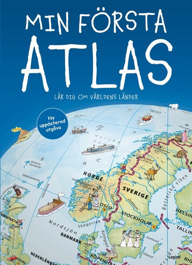 Jesper Groftved - Min första atlas : lär dig om världens länder, Inbunden