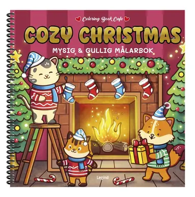 Coloring Book Cafe - Cozy Christmas Deluxe. Lyxig Cozy Coloring målarbok från Coloring Book Cafe, Häftad