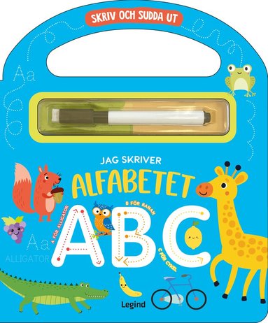 Jag skriver alfabetet : skriv och sudda ut
