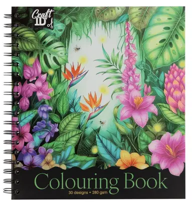 Legind kreativ - Blommor målarbok med spiralbindning : 30 ark, 280 gram, Häftad