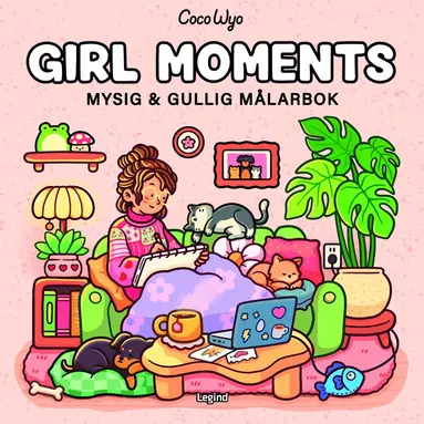 Coco Wyo - Girl Moments : Mysig och gullig Cozy Coloring målarbok från Coco Wyo, Häftad
