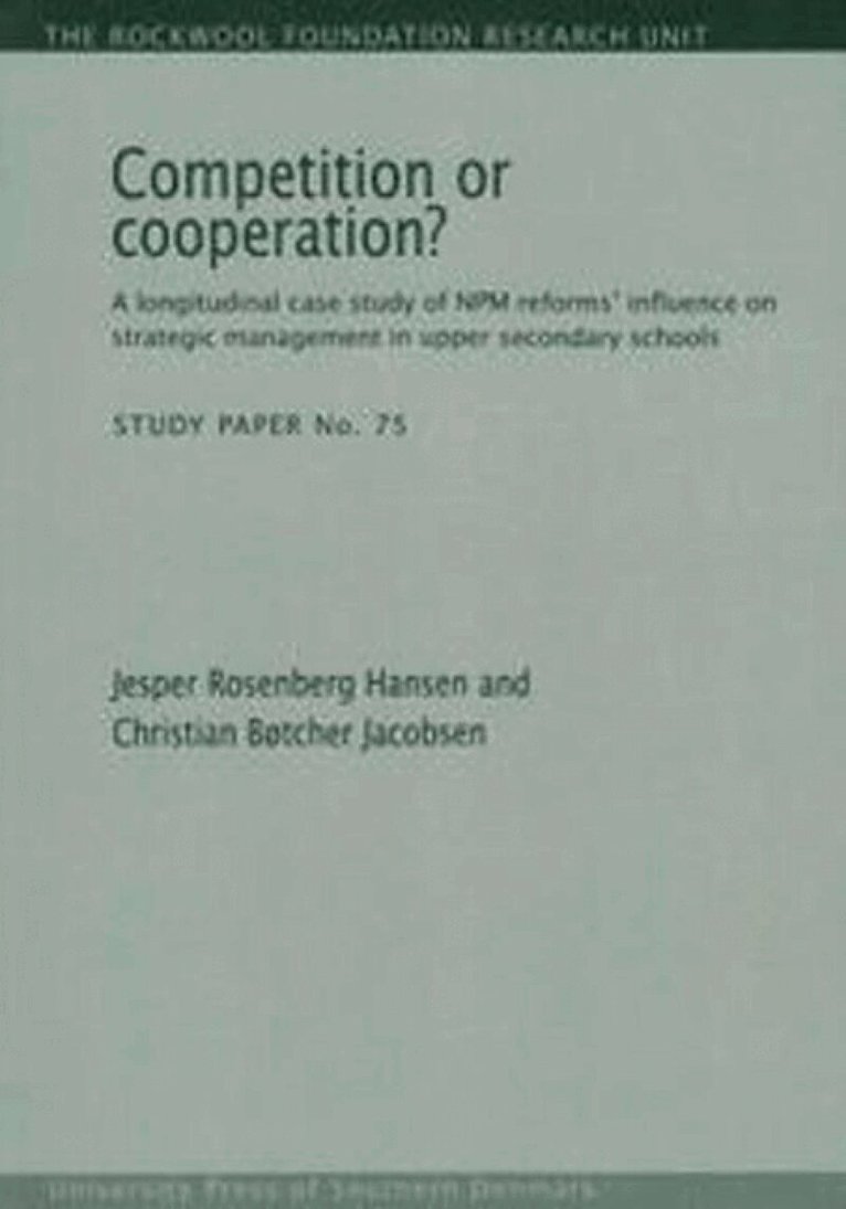 Jesper Rosenberg Hansen, Christian Botcher Jacobsen - Competition or Cooperation?, Häftad
