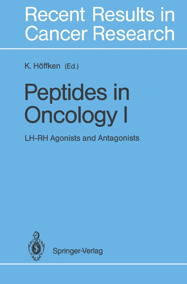 K. Höffken - Peptides in Oncology I, Häftad. Tillgänglighet: Lägg i varukorg