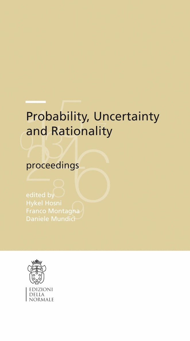 Hykel Hosni, F. Montagna - Probability, Uncertainty and Rationality, Häftad. Tillgänglighet: Lägg i varukorg