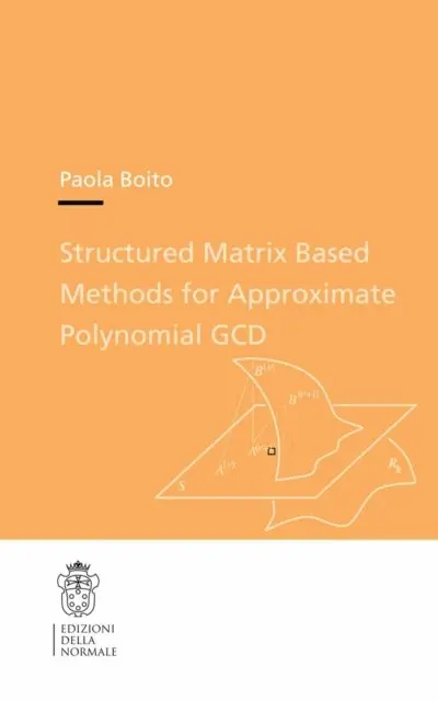 Paola Boito - Structured Matrix Based Methods for Approximate Polynomial GCD, E-bok. Tillgänglighet: Lägg i varukorg