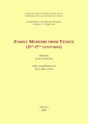 Anna Bellavitis, James S. Grubb - Family Memoirs from Venice (15th-17th Centuries), Häftad. Tillgänglighet: Tillfälligt slut