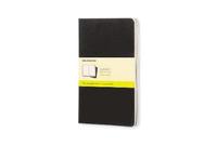 e-Bok Moleskine Cahier Large olinjerad svart 3 pack