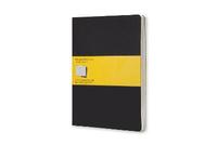 e-Bok Moleskine Cahier X Large rutad svart 3 pack