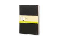 e-Bok Moleskine Cahier X Large olinjerad svart  3 pack