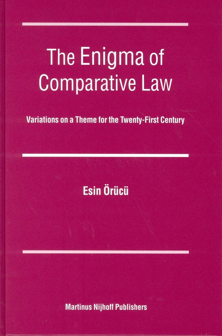 A.E. Orucu - Enigma of Comparative Law, Inbunden