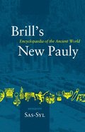 Brill's New Pauly, Antiquity, Volume 13 (Sas-Syl)