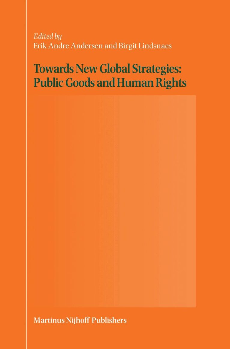 Erik André Andersen, Birgit Lindsnaes - Towards New Global Strategies: Public Goods and Human Rights, Inbunden