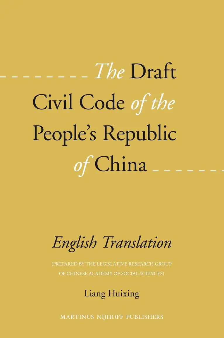 Draft Civil Code of the People's Republic of China