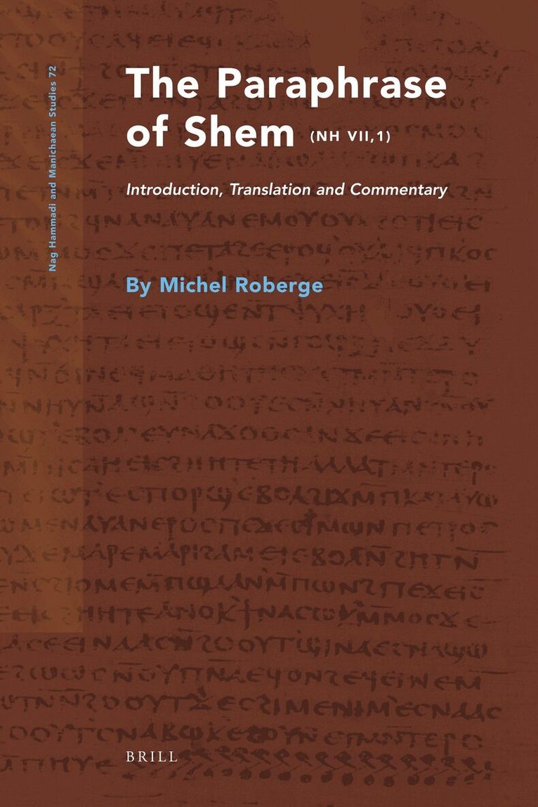 Michel Roberge - Paraphrase of Shem (NH VII,1), Inbunden. Tillgänglighet: Lägg i varukorg