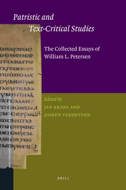 Joseph Verheyden, Jan Krans - Patristic and Text-Critical Studies, E-bok