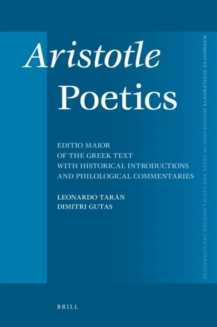 Dimitri Gutas, Leonardo Taran - Aristotle Poetics, E-bok