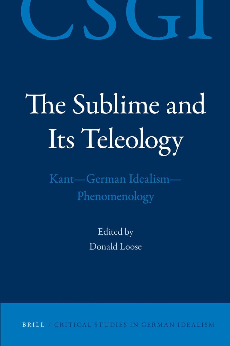 Donald Loose - Sublime and its Teleology, Inbunden