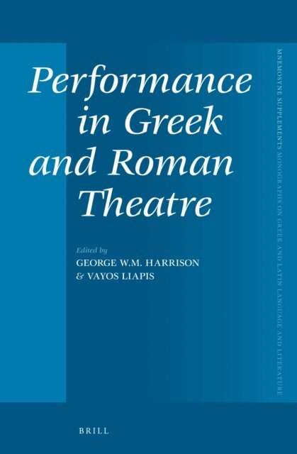 Vayos Liapis, George Harrison - Performance in Greek and Roman Theatre, E-bok