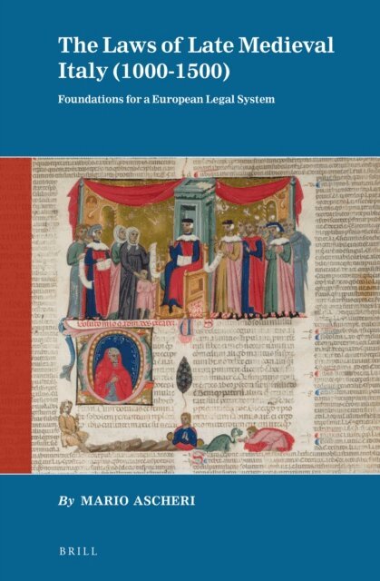Mario Ascheri - Laws of Late Medieval Italy (1000-1500), E-bok
