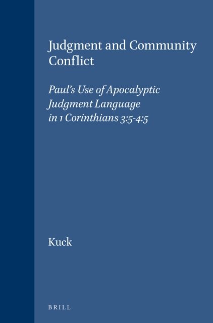 David W. Kuck - Judgment and Community Conflict, E-bok