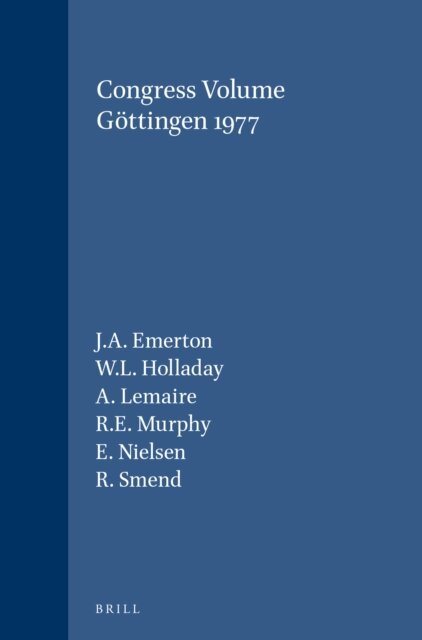 Congress Volume Gottingen 1977, E-bok
