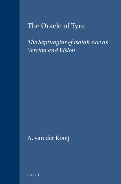 A. van der Kooij - Oracle of Tyre, E-bok