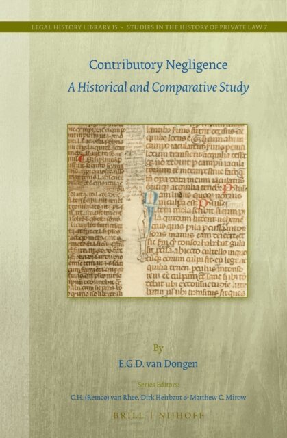 Emanuel van Dongen - Contributory Negligence, E-bok
