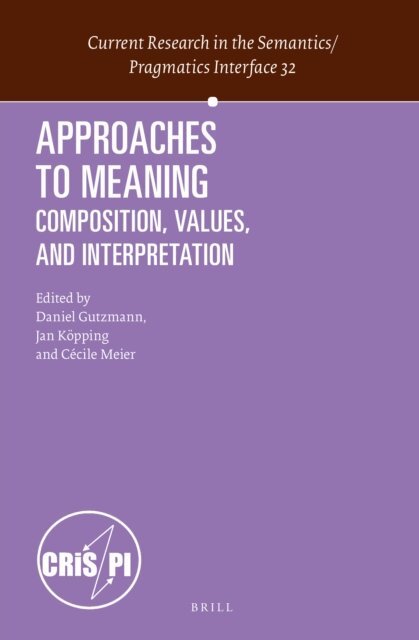 Cecile Meier, Jan Kopping, Daniel Gutzmann - Approaches to Meaning, E-bok
