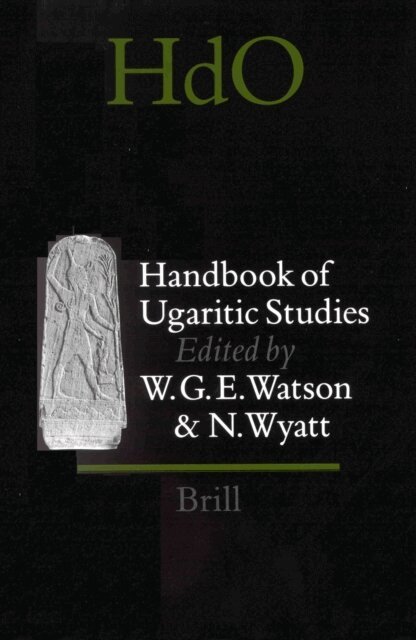 Nicolas Wyatt, Wilfred Watson - Handbook of Ugaritic Studies, E-bok