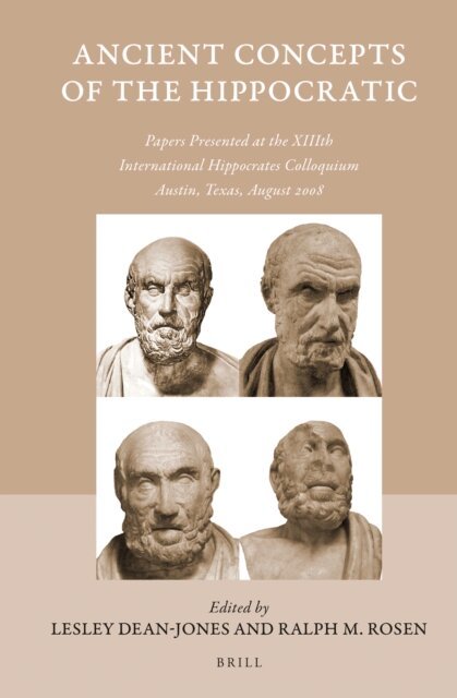 Ralph M. Rosen, Lesley Dean-Jones - Ancient Concepts of the Hippocratic, E-bok