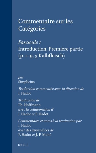 Simplicius - Commentaire sur les Categories, E-bok