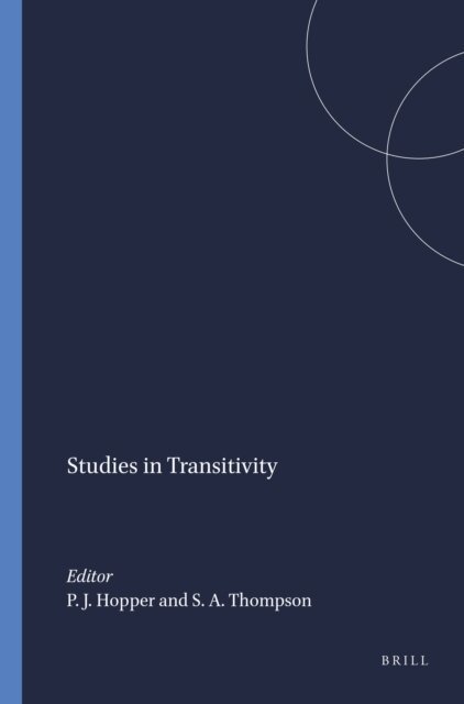 Sandra A. Thompson, Paul J. Hopper - Studies in Transitivity, E-bok