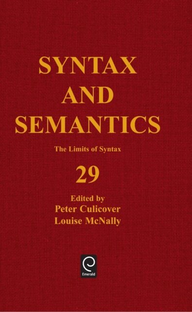 Louise McNally, Peter Culicover - Limits of Syntax, E-bok