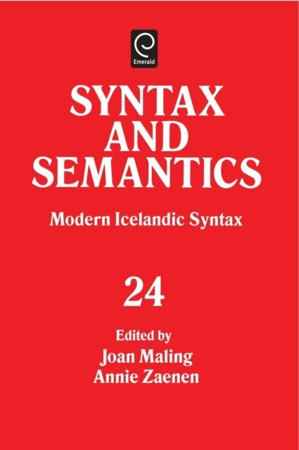 Annie Zaenen, Joan Maling - Modern Icelandic Syntax, E-bok