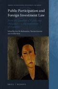 Public Participation and Foreign Investment Law: From the Creation of Rights and Obligations to the Settlement of Disputes