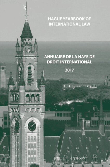 Jure Vidmar - Hague Yearbook of International Law / Annuaire de La Haye de droit international, Vol. 30 (2017), E-bok