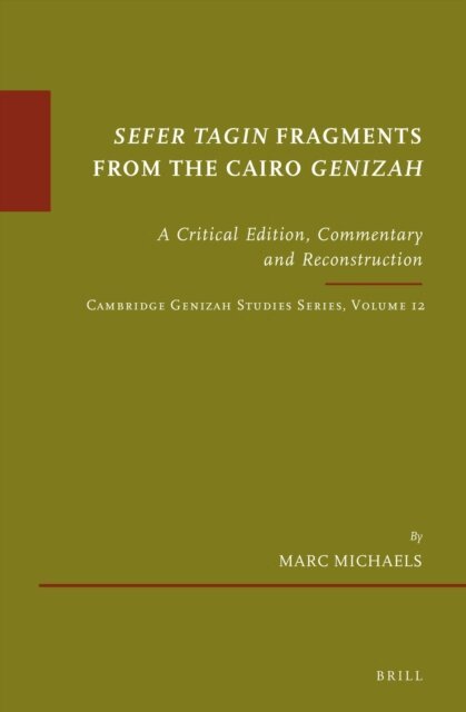 Marc Michaels - Sefer Tagin Fragments from the Cairo Genizah, E-bok