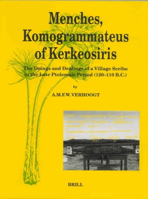 Verhoogt - Menches, Komogrammateus of Kerkeosiris, E-bok