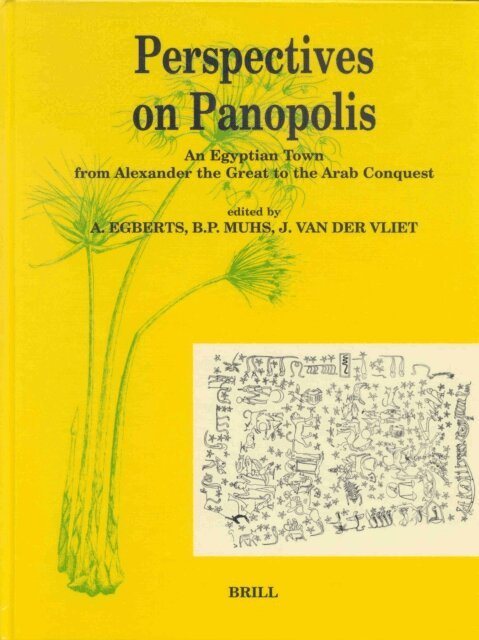 van der Vliet, Brian Muhs, Egberts - Perspectives on Panopolis: An Egyptian town from Alexander the Great to the Arab Conquest, E-bok