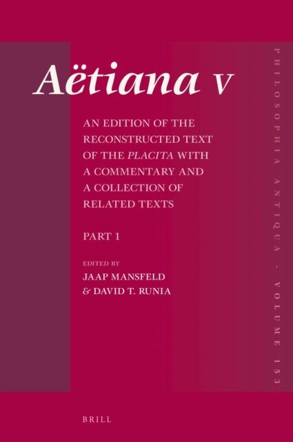 David Runia, Jaap Mansfeld - Aetiana V (4 vols.), E-bok