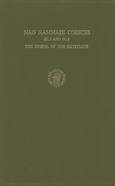 Wisse, Bohlig - Nag Hammadi Codices III, 2 and IV, 2, E-bok