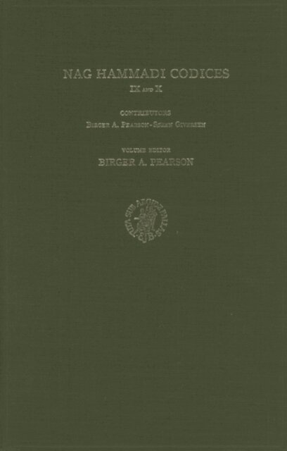 Birger Pearson - Nag Hammadi Codices IX and X, E-bok