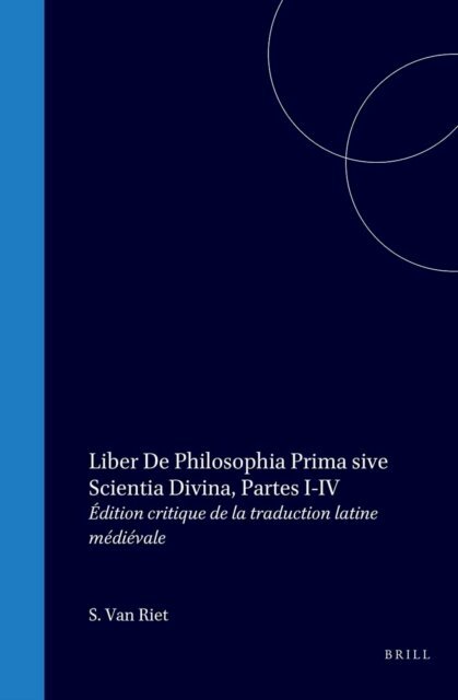 Avicenna, G. Verbeke, S. van Riet - Liber De Philosophia Prima sive Scientia Divina, E-bok